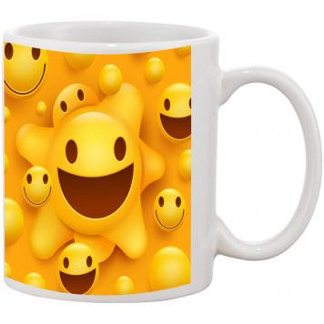 Mekanshi Premium Emojis, Emoticons Printed Gift Mug for...