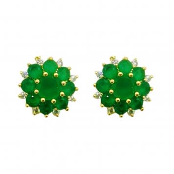 Delight & Elegant Green Semiprecious Stone Freshwat...