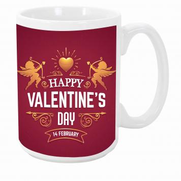 Mekanshi Premium Happy Valentine Printed Gift Mug for Y...