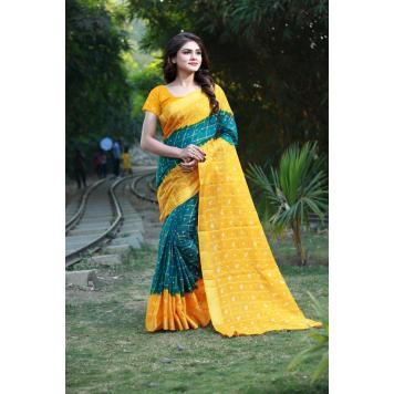 SVB Saree Multicolour Mysore Silk Saree For Women