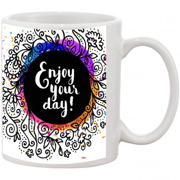 Mekanshi Premium Joy, Enjoy, Joyous Printed Gift Mug fo...