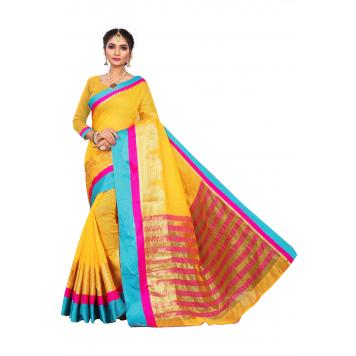 SVB Saree Embellished Art Silk Saree With Blouse Piece