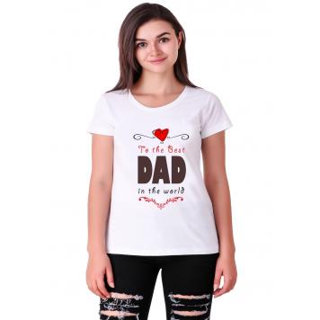 Mekanshi BEST DAD casual printed t-shirt (Women) by Mis...