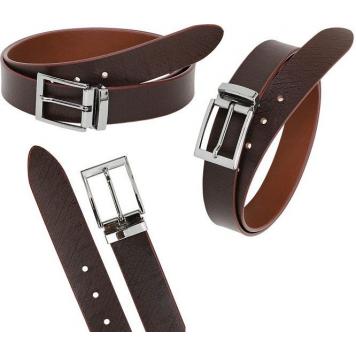 Ninja Brown Textured Genuine Leather Belt by GetSetStyl...