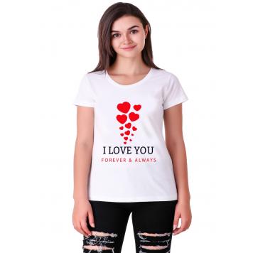 Mekanshi LOVE casual printed t-shirt (Women) by Misty T...