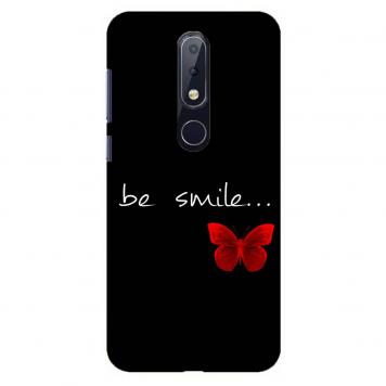 NDCOM Be Smile Quote Printed Hard Mobile Back Cover Cas...