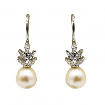 Dew Drop SemiPrecious Stone Freshwater Pearl Tops by Ma...