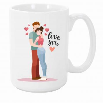 Mekanshi Premium Love you Printed Gift Mug for Your Lov...