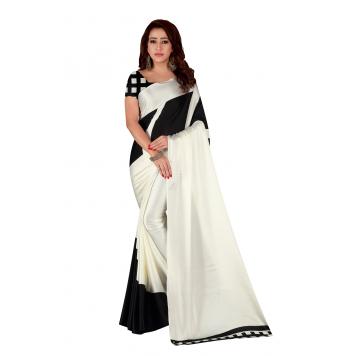 SVB Saree Black Japan Crepe Saree