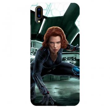 NDCOM Avengers End Game Black Widow Printed Hard Mobile...