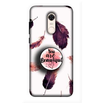 NDCOM Beautiful Feathers You Are Beautiful Printed Hard...