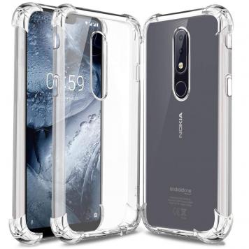 Nokia 3.1 Plus Anti Shock Proof Soft Transparent Silico...