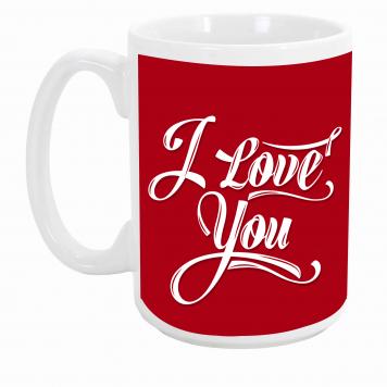 Mekanshi Premium I Love You Printed Gift Mug for Your L...