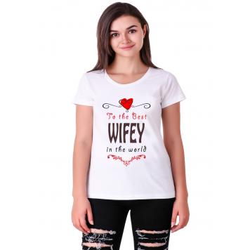 Mekanshi WORLD BEST WIFE casual printed t-shirt (Women)...