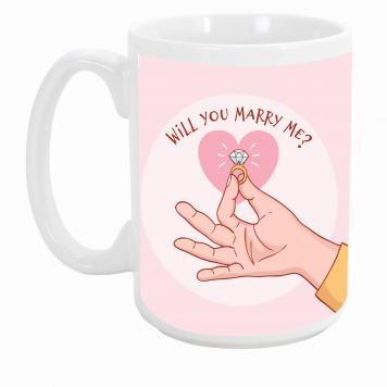 Mekanshi Premium Will you merry me Printed Gift Mug for...