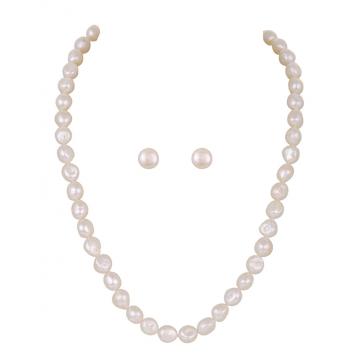 Nature Pure Freshwater Barook Pearl Single Line Necklac...