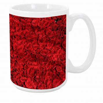 Mekanshi Premium red flower Printed Gift Mug for Your L...