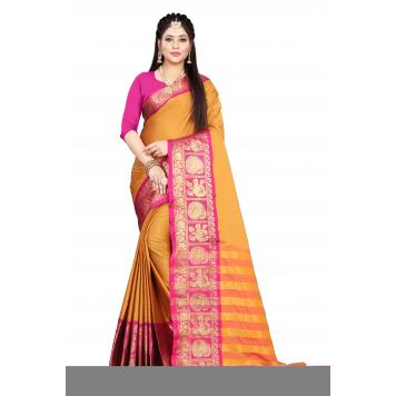 SVB Saree Embellished Art Silk Saree With Blouse And Jh...