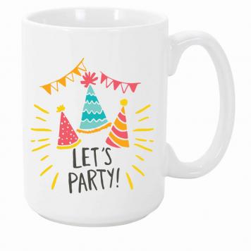 Mekanshi Premium Lets Party Printed Gift Mug for Your L...