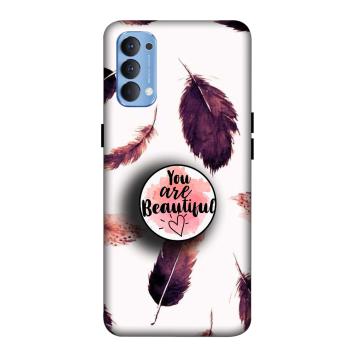 NDCOM Beautiful Feathers You Are Beautiful Printed Hard...