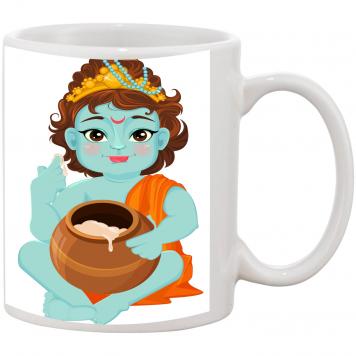 Mekanshi Premium Krishna Janmashtimi Printed Gift Mug f...