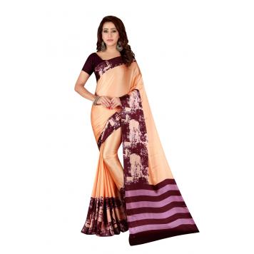 SVB Saree MultiColour Japan Crepe Saree