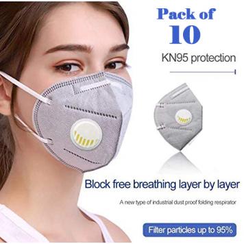 Reusable KN95 Anti Air Pollution Face Mask With 5 Layer...