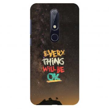 NDCOM Every Thing Will Be OK Printed Hard Mobile Back C...