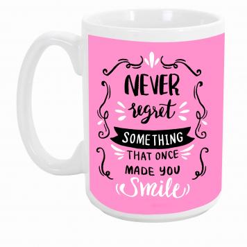 Mekanshi Premium Never Regret Printed Gift Mug for Your...