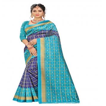 SVB Saree Mysore Silk Kalamkari Saree