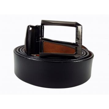 Buckle Dark Black 100 % Genuine Leather Belt by GetSetS...