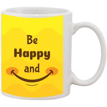 Mekanshi Premium Feeling Happy, Happy Printed Gift Mug ...