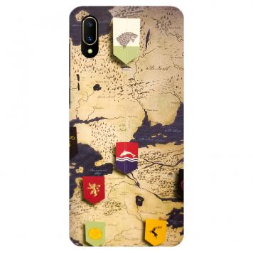 NDCOM Games Of Thrones Map Printed Hard Mobile Back Cov...