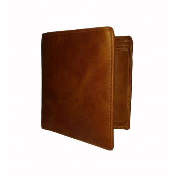 Bronzy Tan Solid Smooth Textured Book Style Mens Premiu...