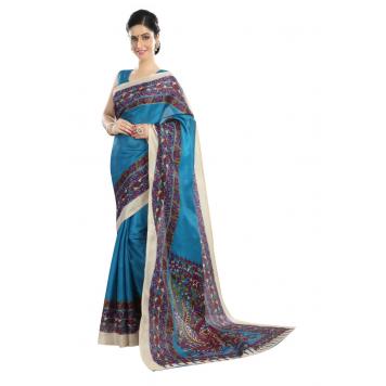 SVB Saree Multicolour Mysore Silk Saree For Women