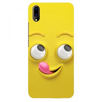 NDCOM Yellow Face Printed Hard Mobile Back Cover Case F...