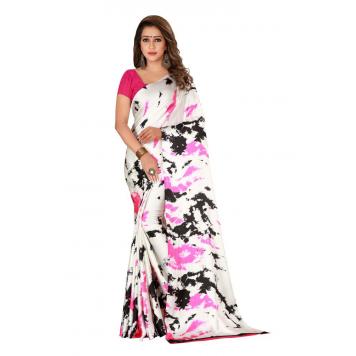 SVB Saree MultiColour Japan Crepe Saree