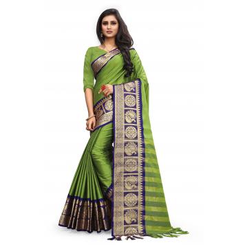 SVB Saree Embellished Art Silk Saree With Blouse And Jh...