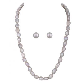 Nature Pure Freshwater Barook Pearl Single Line Necklac...