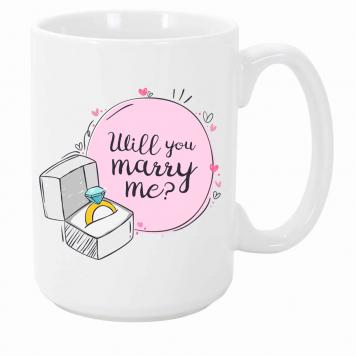 Mekanshi Premium Will you marry me Printed Gift Mug for...