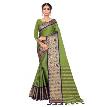 SVB Saree Embellished Art Silk Saree With Blouse And Jh...