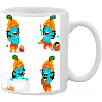 Mekanshi Premium Krishna Janmashtimi Printed Gift Mug f...