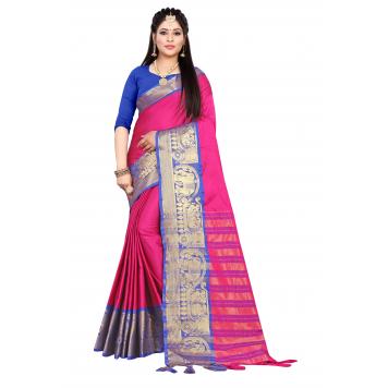 SVB Saree Embellished Art Silk Saree With Blouse And Jh...