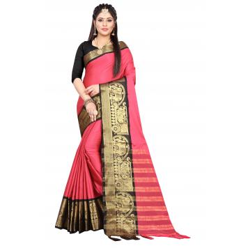 SVB Saree Embellished Art Silk Saree With Blouse And Jh...