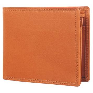 Men Brown Pure Leather RFID Wallet 9 Card Slot 2 Note C...