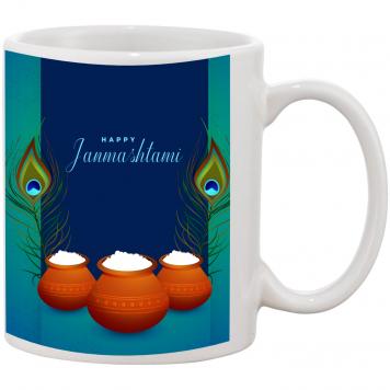 Mekanshi Premium Krishna Janmashtimi Printed Gift Mug f...