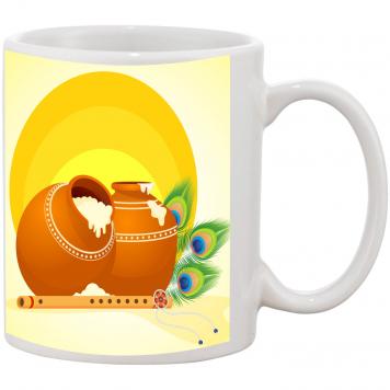 Mekanshi Premium Krishna Janmashtimi Printed Gift Mug f...