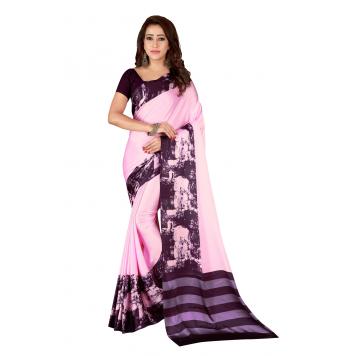 SVB Saree MultiColour Japan Crepe Saree