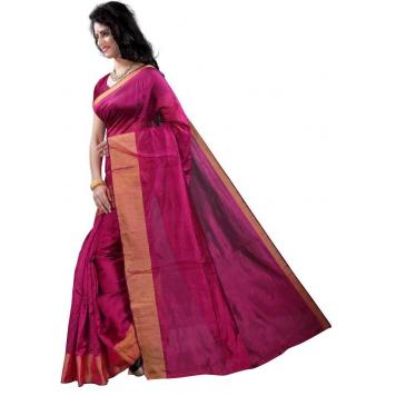 SVB Saree Pink Colour Art Silk Saree