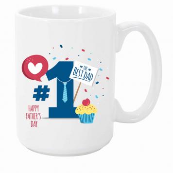 Mekanshi Premium Best Dad Printed Gift Mug for Your Lov...